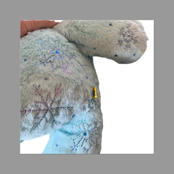 Build A Bear Blue Snowflake Stuffed Bunny Rabbit - Picture 9 of 10